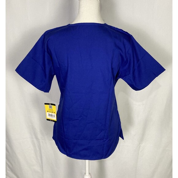 WonderWink True Blue Scrub Top Shirt Sz XS Modern Fit W/pockets Cotton Blend NWT - Picture 3 of 7